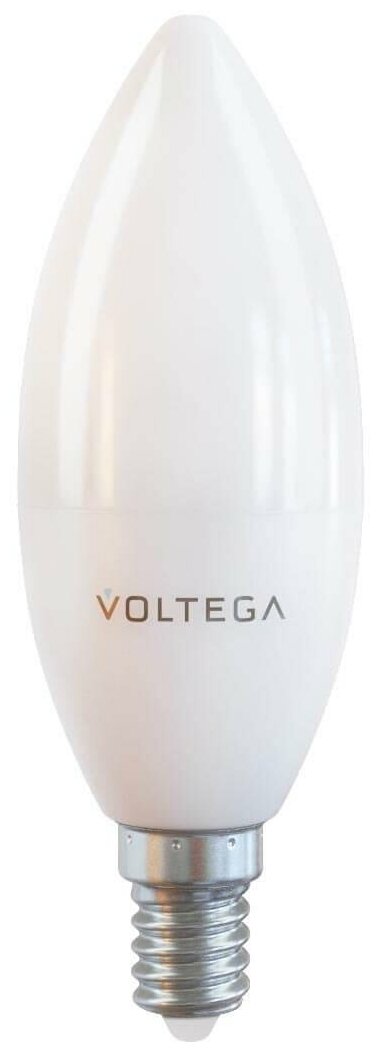 VOLTEGA Лампа светодиодная Voltega E14 10W 4000К матовая VG2-C37E14warm10W 7065