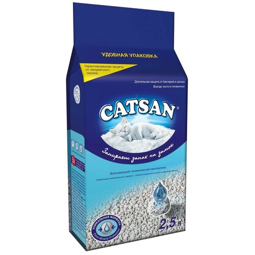 Впитывающий наполнитель Catsan Hygiene Plus, 2.5л