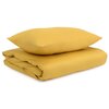 Комплект постельного белья из сатина горчичного цвета из коллекции Essential, 100х120 см - изображение