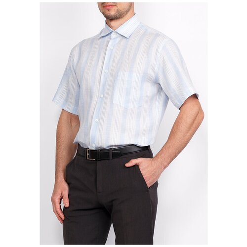 Рубашка GREG, размер 174-184/40, голубой рубашка guess размер 48 l