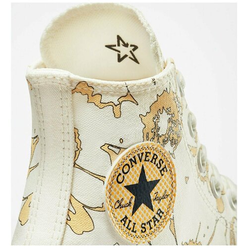 Кеды женские Converse Chuck Taylor All Star Crafted Florals A01188 высокие белые (36.5)