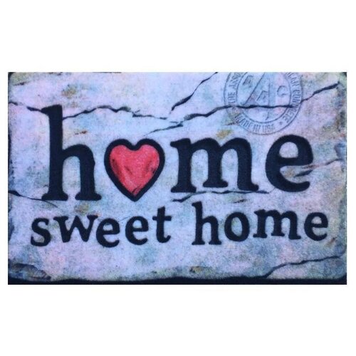 Придверный коврик 40x60 см, GIZ HOME, Турция, синий, голубой, Home, 103RRHOKS3139