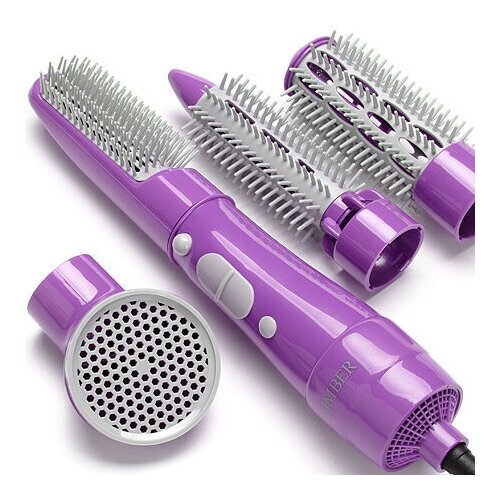 Фен 4 насадки 2 скорости розовый 700Вт Zimber 11168-1 KSMB-11168-1 167500₽