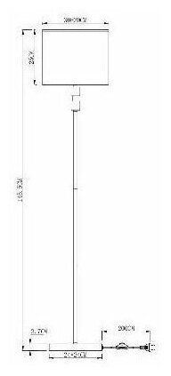 Торшер Arte Lamp North A5896PN-1PB - фото №5