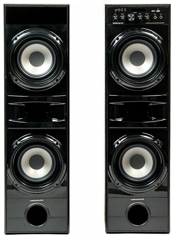 Компьютерная акустика NAKATOMI OS-71 черный комплект 2шт