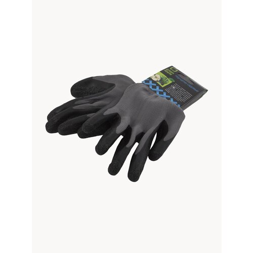 Садовые перчатки мужские GREEN APPLE GAPM014-09, противоскользящее латексное покрытие / товары для дачи и сада огорода