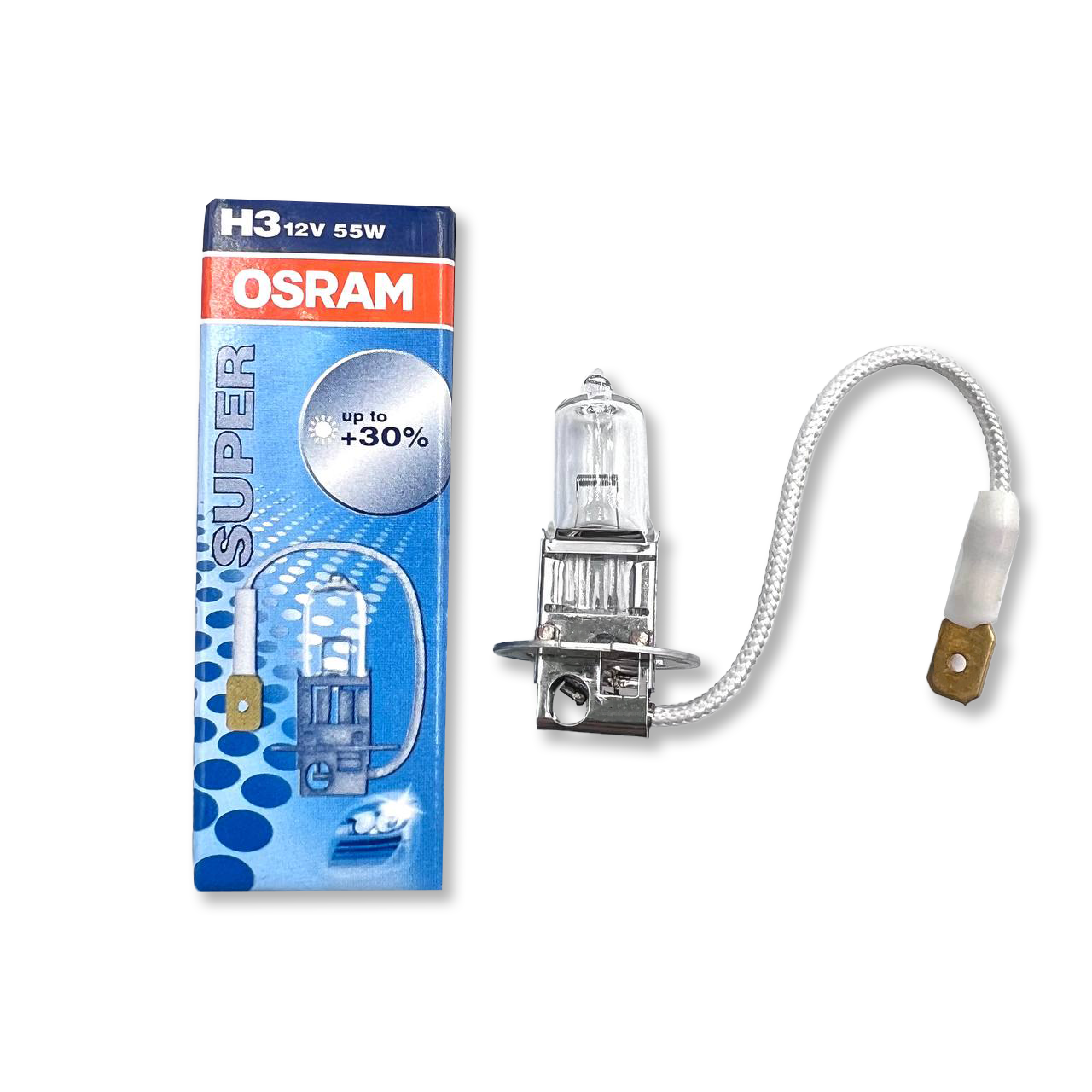 Лампа OSRAM H3 12V 55W PK22s (SUPER +30%) 64151SUP