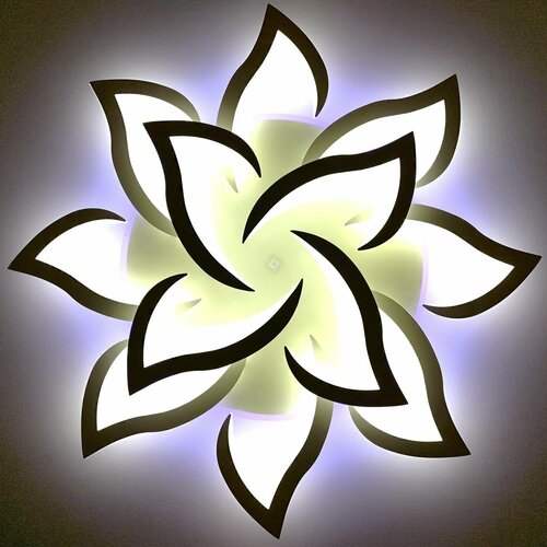 Управляемая светодиодная люстра с пультом и подсветкой Matera/12WH(PB)