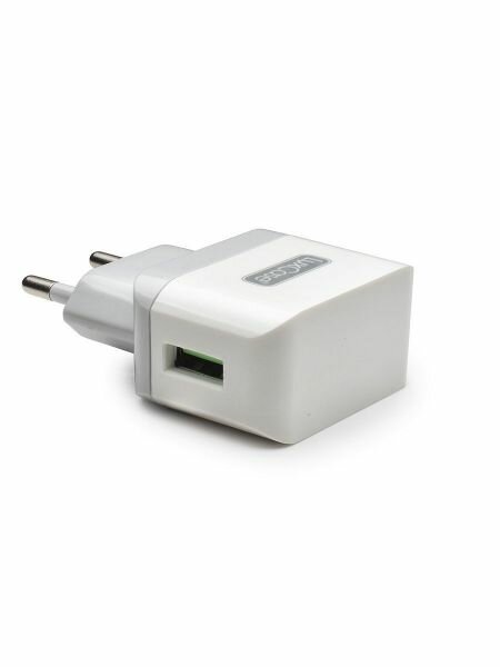 СЗУ LuxCase QY-10G 1 USB 1A White/Gray