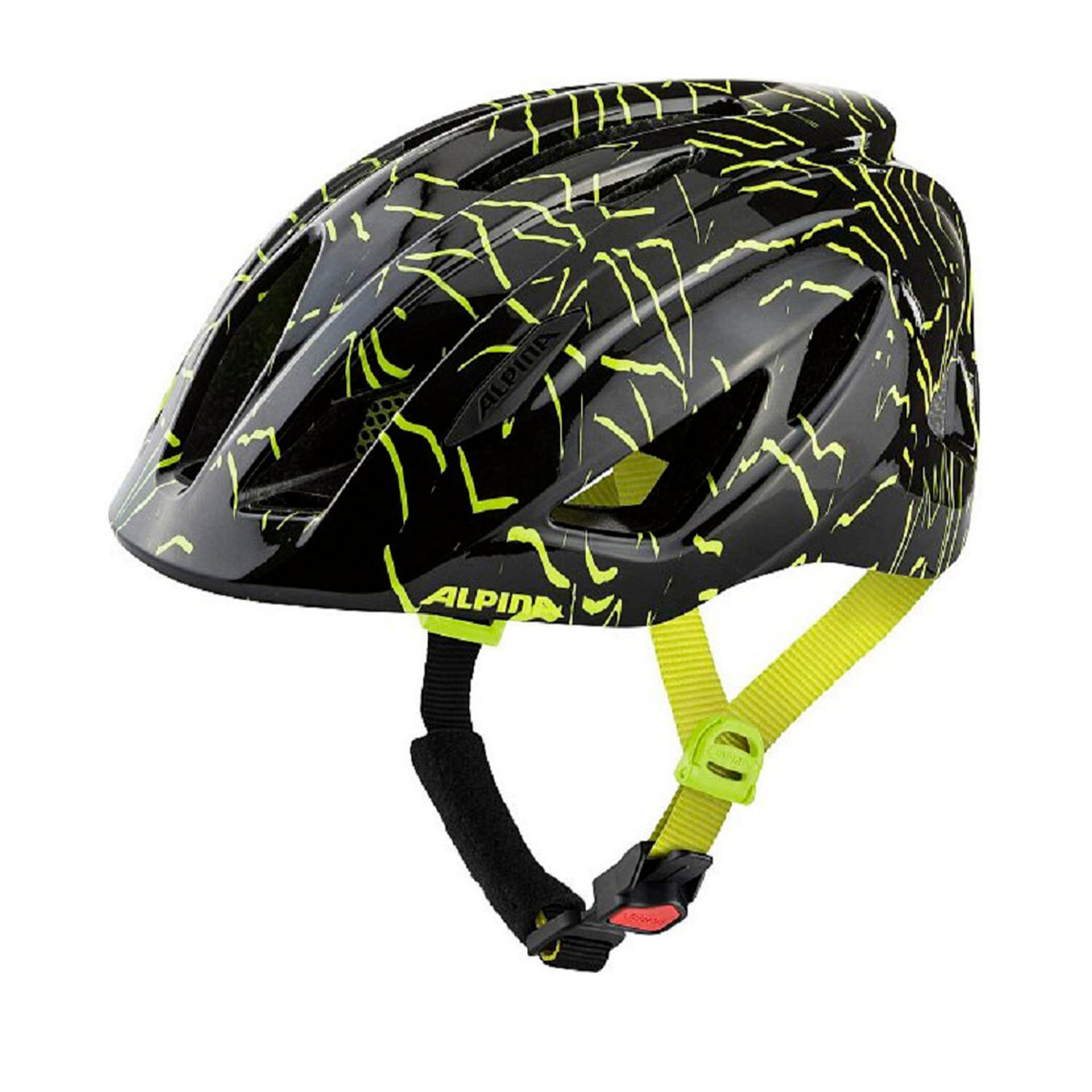 Велошлем ALPINA Pico Black-Neon Yellow Gloss (см:50-55)