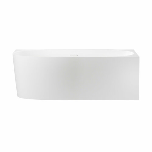 Пристенная угловая ванна акриловая 170 х 75 см с каркасом и экраном Wellsee Belle Spa 2.0 235806002 в наборе 4 в 1: асимметричная ванна белый глянец (правый разворот), каркас, экран, слив-перелив