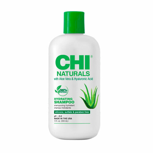 CHI NATURALS HYDRATING SHAMPOO with Aloe Vera & Hyaluronic Acid 355 мл