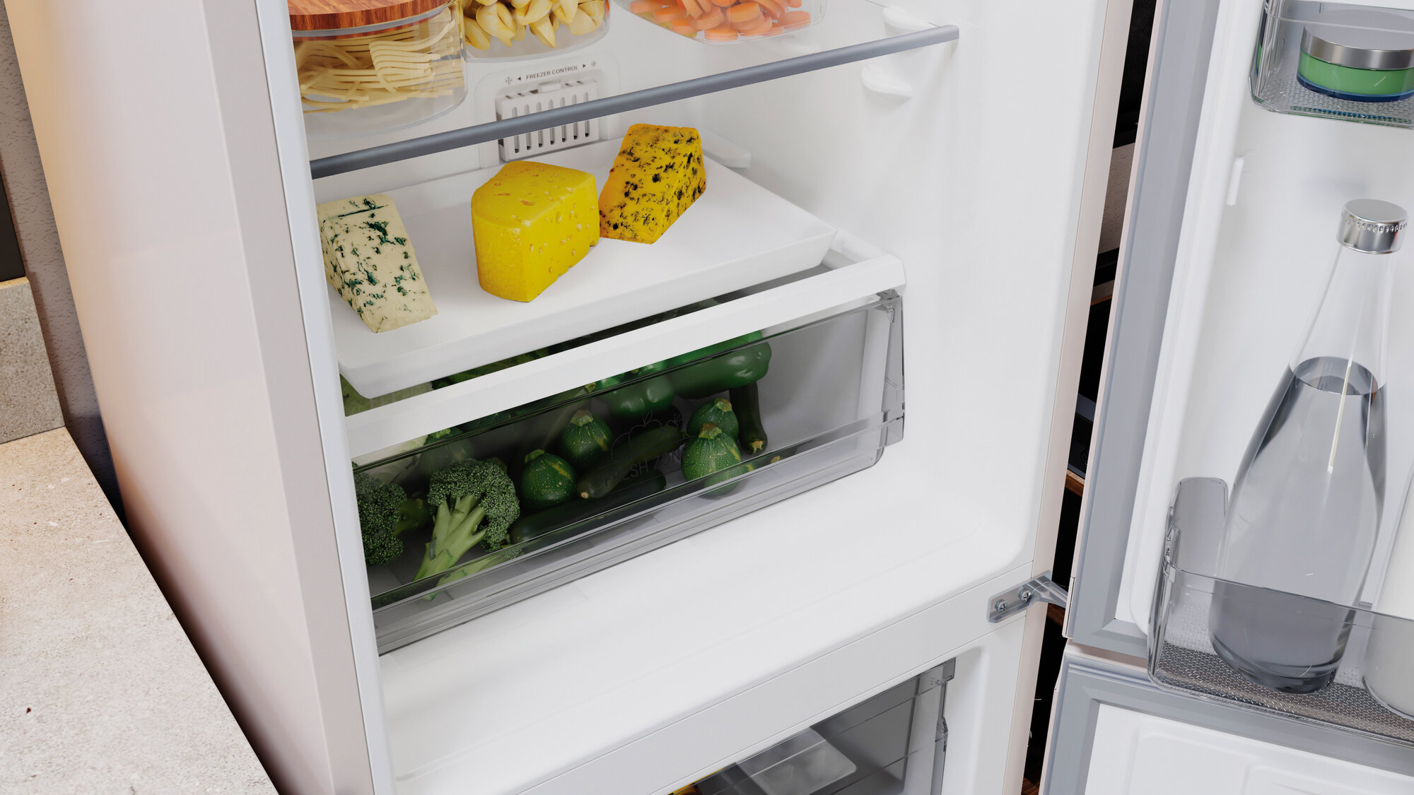 Двухкамерный холодильник Hotpoint HT 4200 M мраморный - фотография № 14