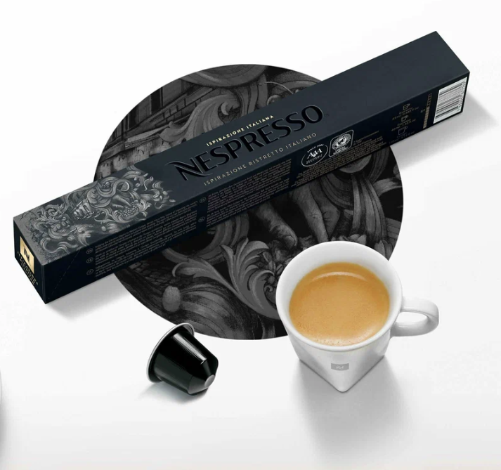 Оригинальные капсулы Nespresso Ristretto для кофемашины неспрессо Original, 10шт, 1уп.