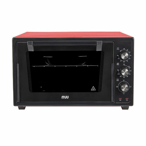 Мини-печь MIU 4203 E черно-красная 42 л УТ-00002095 электрическая арабская хлебопечка с таймером 1600 вт