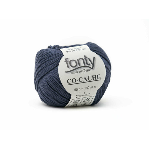 Пряжа Fonty CO-CACHE 50 г/180 м, цвет 08, 92% хлопок, 8% кашемир