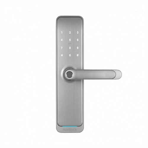 Умный электронный замок Smart Fast SILVER Novilock v.4212 с врезным механизмом 5085 v.4935