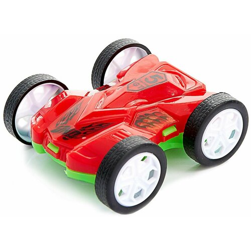 Инерционная машинка Перевёртыш, пластиковый игрушечный автомобиль, детская игрушка с инерционным механизмом, цвета микс