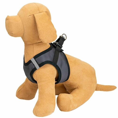 Шлейка для животных ZooM - Кай текстиль трехслойная M обхват груди 29-34 см серая 1 шт 1519₽