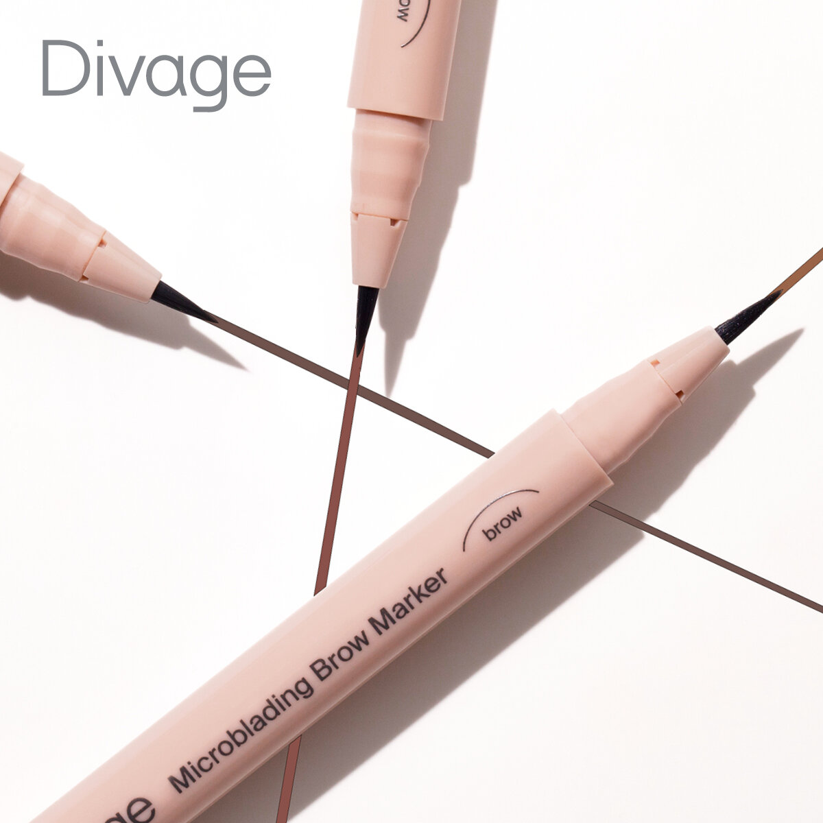 Стойкий маркер для бровей с эффектом Microblading, 1 мл Divage - фото №6