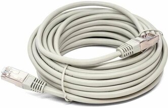 Патч-корд 5e кат. 0.25м Filum FL-F5-0.25M, кабель для интернета, 26AWG(7x0.16 мм), омедненный алюминий (CCA), серый