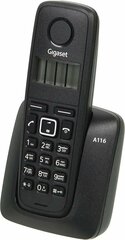 Радиотелефон Dect Gigaset A116 RUS черный АОН
