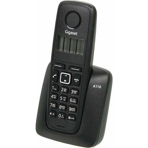 Радиотелефон Dect Gigaset A116 RUS черный АОН