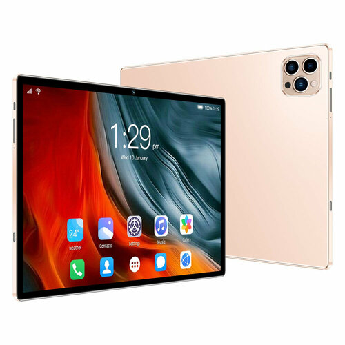 Планшет для детей и взрослых с диагональю 101 Золотой LTE 6GB 128GB Планшет игровой и для работы со стилусом и клавиатурой 1449000₽