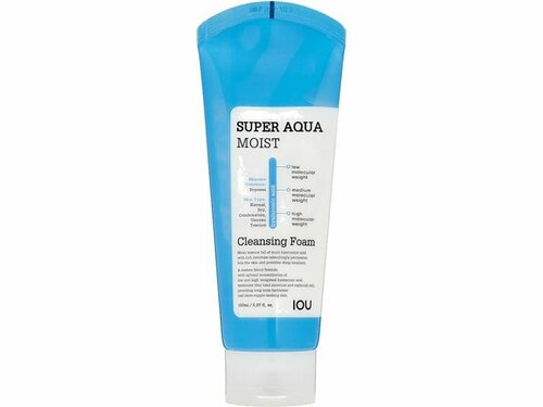 Увлажняющая пенка для умывания лица Welcos IOU Super Aqua Moist Cleansing Foam
