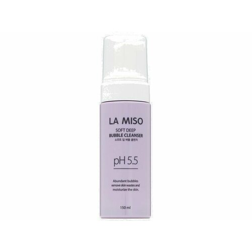 Мягкая кислородная пенка для глубокого очищения лица La Miso Soft deep bubble cleanser