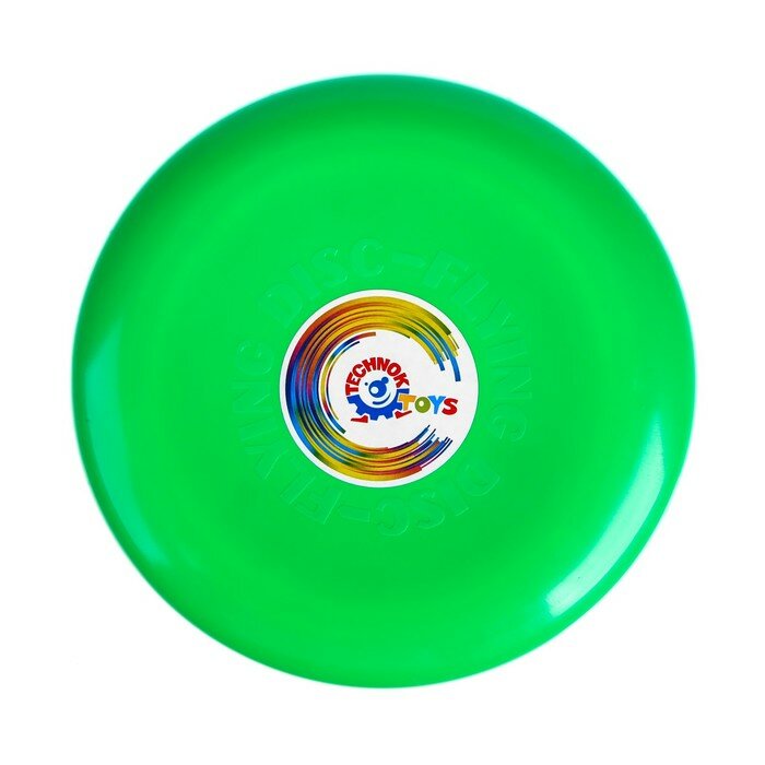 Летающая тарелка ТехноК 23х23х2,7 см, зеленый, мел