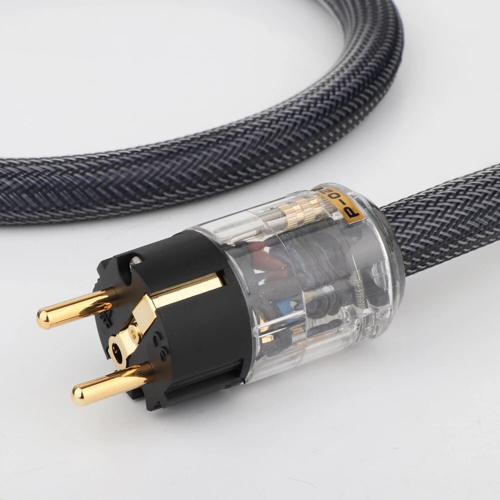 Hi-End 4Square hifi audio EU/US кабель питания из чистой меди, EU SCHUKO PLUG, 1.5m