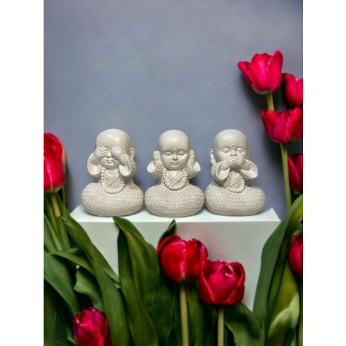 Декоративные статуэтки из 3-х Будд, ничего не вижу/ не слышу/ не скажу