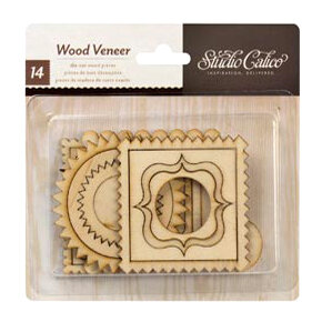 Набор деревянной вырубки камеры Рамочки, 14 шт, (в наборе 14 различных рамочек от 15 до 65 мм.) Sudio Calico