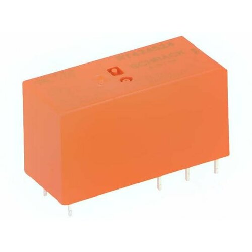 Реле TE Connectivity Ltd RT424524 Реле электромагнитное DPDT Uобмотки 24ВAC 8A250ВAC 8A30ВDC 1шт 1119₽