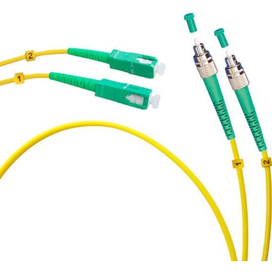Патч-корд оптический Toplan , дуплексный, FC/APC-SC/APC, 657A1, 15 м, LSZH