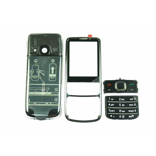Корпус для Nokia 6700 с серединой Chrome+клавиатура ORIG