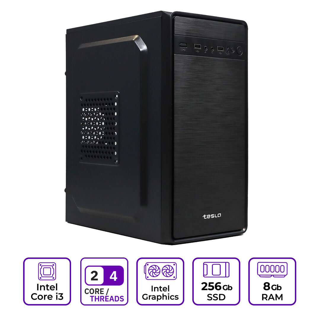 Системный блок Mastero Middle OT08 Intel Core i3 4160 3.6 ГГц/8Gb RAM/256Gb SSD/DOS