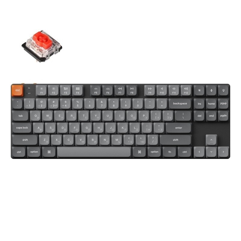 Клавиатура Keychron K1 Max RGB Led Hot Swap Red Switch