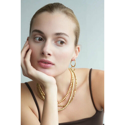 Серьги с подвесками Daily Daisy, размер 20 мм, золото