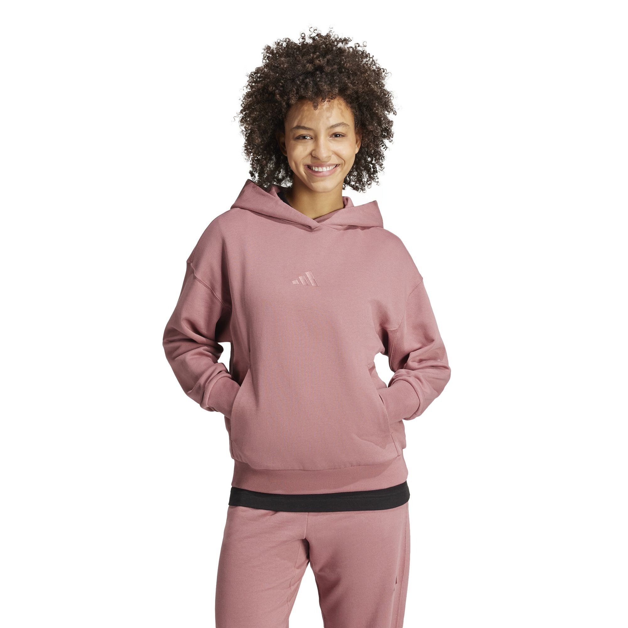 Худи спортивное adidas ALL SZN French Terry Hoodie W, размер S INT, , розовый