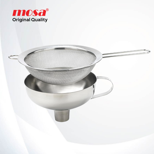 Воронка с ситом (набор), нерж. сталь, тм MOSA
