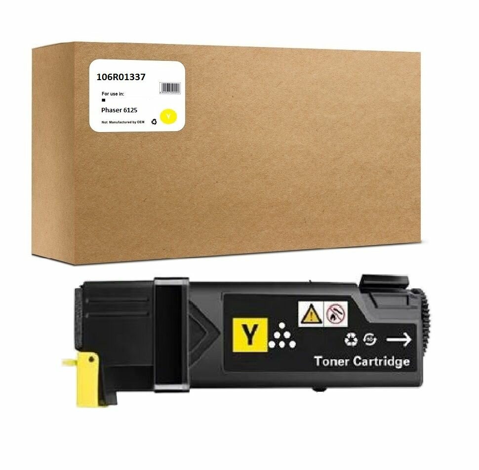 Картридж 106R01337 для Xerox Phaser 6125 1K Yellow Compatible (совместимый)