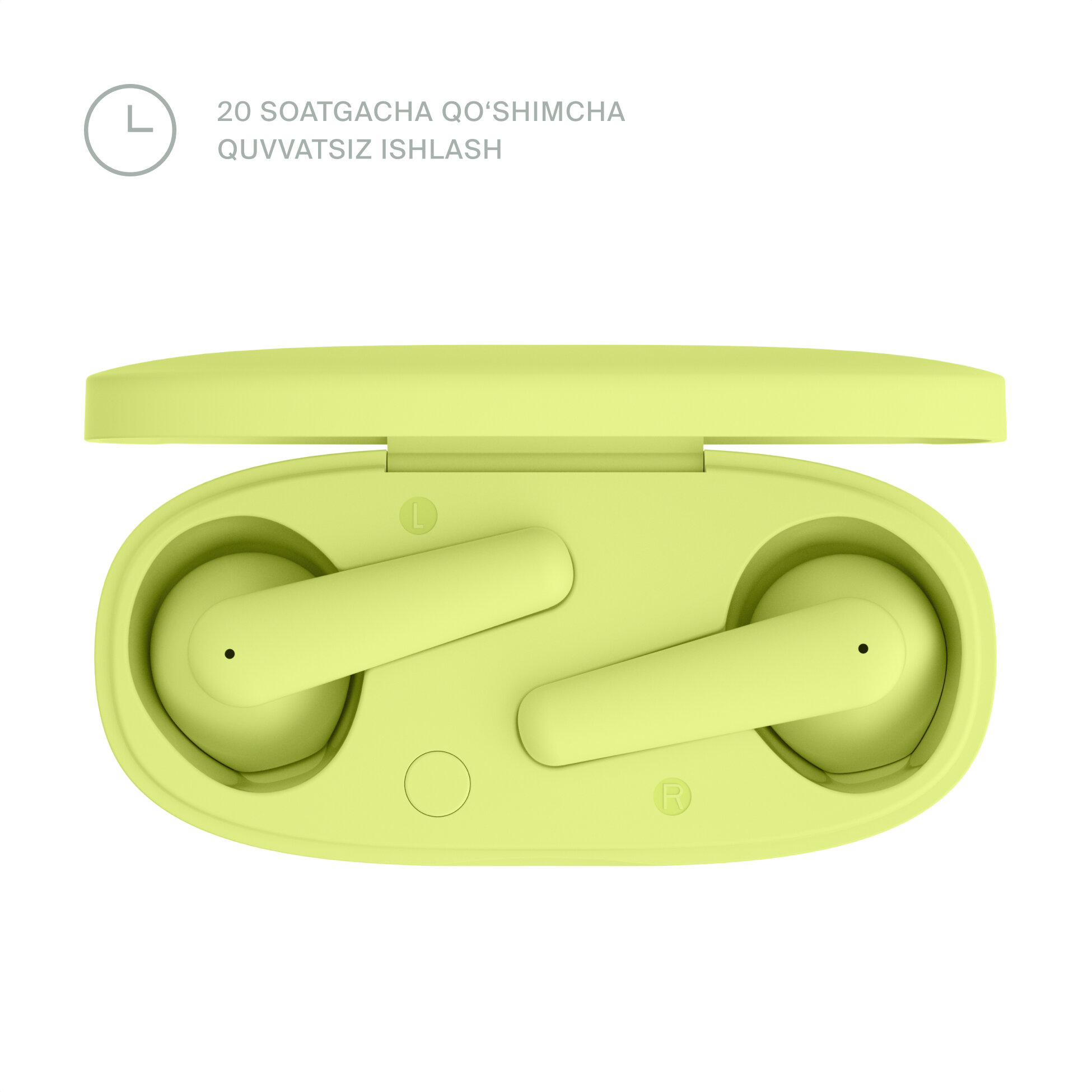 Беспроводные TWS наушники COMMO Loom Earbuds 2.0, Lime — фото 1