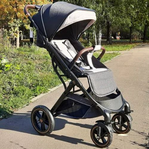 Прогулочная универсальная коляска New Lux 609, черная