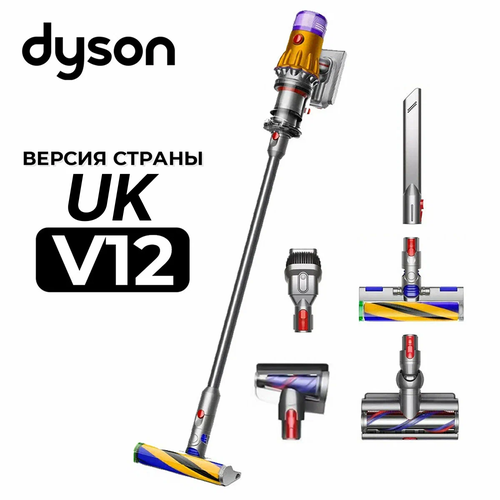 Пылесос Dyson V12 Detect slim absolute SV46 UK yellownickel 52990₽