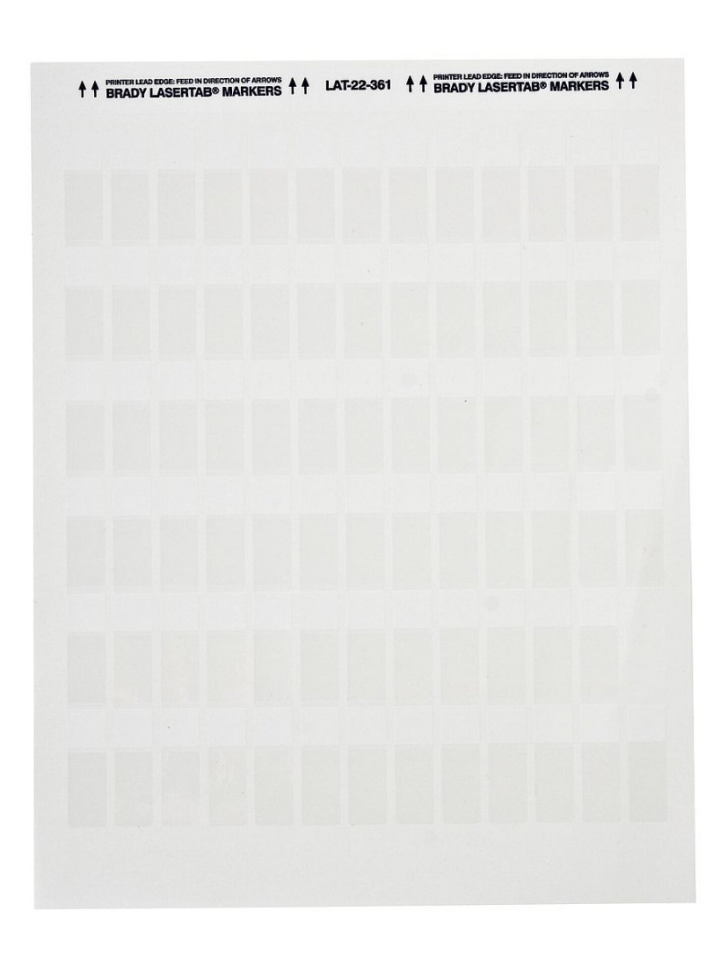 LAT-22-361-5 этикетки Brady самоламинирующиеся, полиэстер, 12.7x38.1мм, 5070 шт.