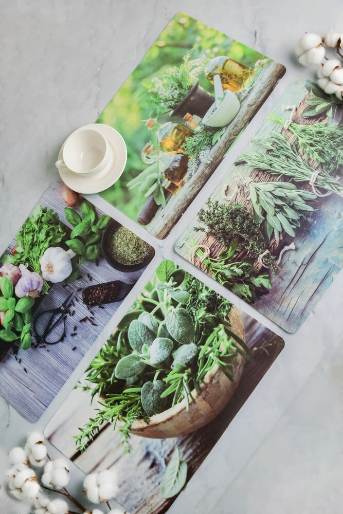 Плейсматы пряные травы, 44х29 см, набор - 4 шт, Koopman International CY2702090-набор