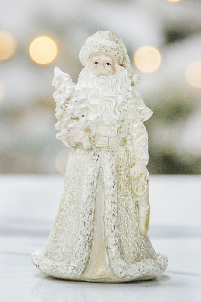 Декоративная фигура золотистый санта, 10 см, Due Esse Christmas XNA22015812