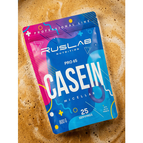 Казеиновый протеин CASEIN PRO 65, белковый коктейль (800 гр), вкус капучино